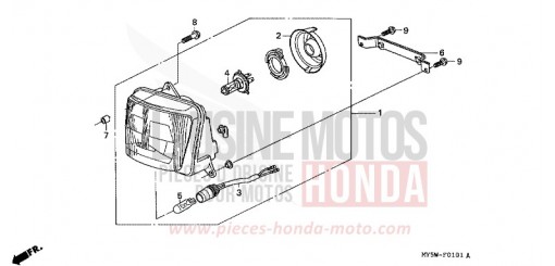PROJECTEUR (2) CB500SW de 1998